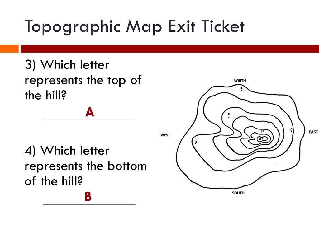Topographic Map Exit Ticket Ppt Download