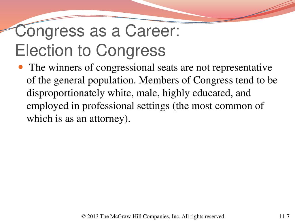 Congress as a Career: Election to Congress
