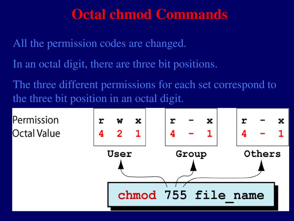 0以上 Chmod Octal Codes