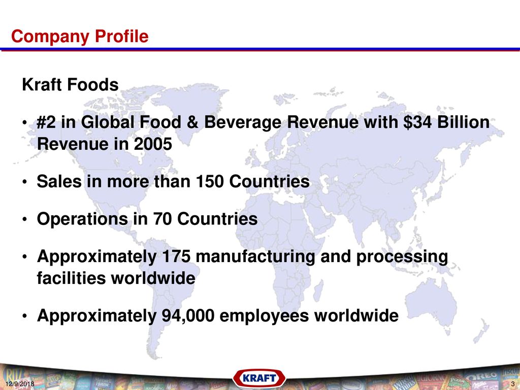 #2 in Global Food & Beverage Revenue with $34 Billion Revenue in 2005