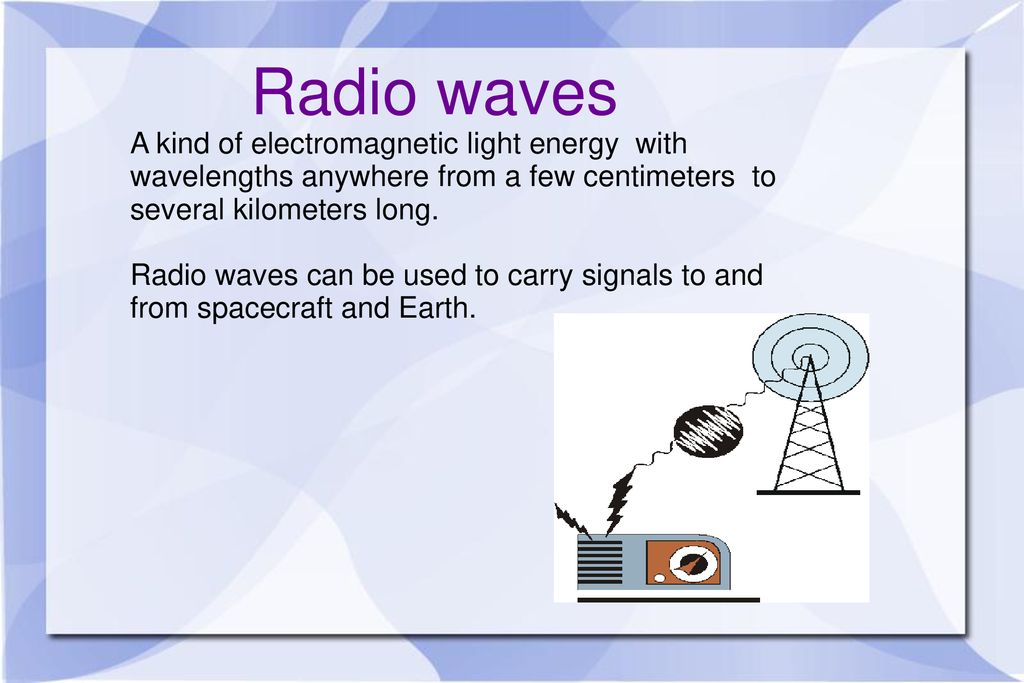 Applications Radio waves and Broadcasting waves. - ppt download