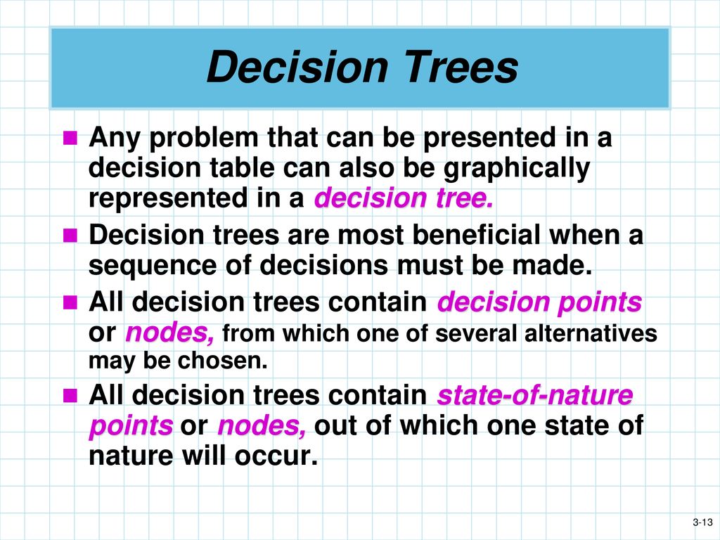 Decision Analysis Decision Trees Chapter 3 - ppt download