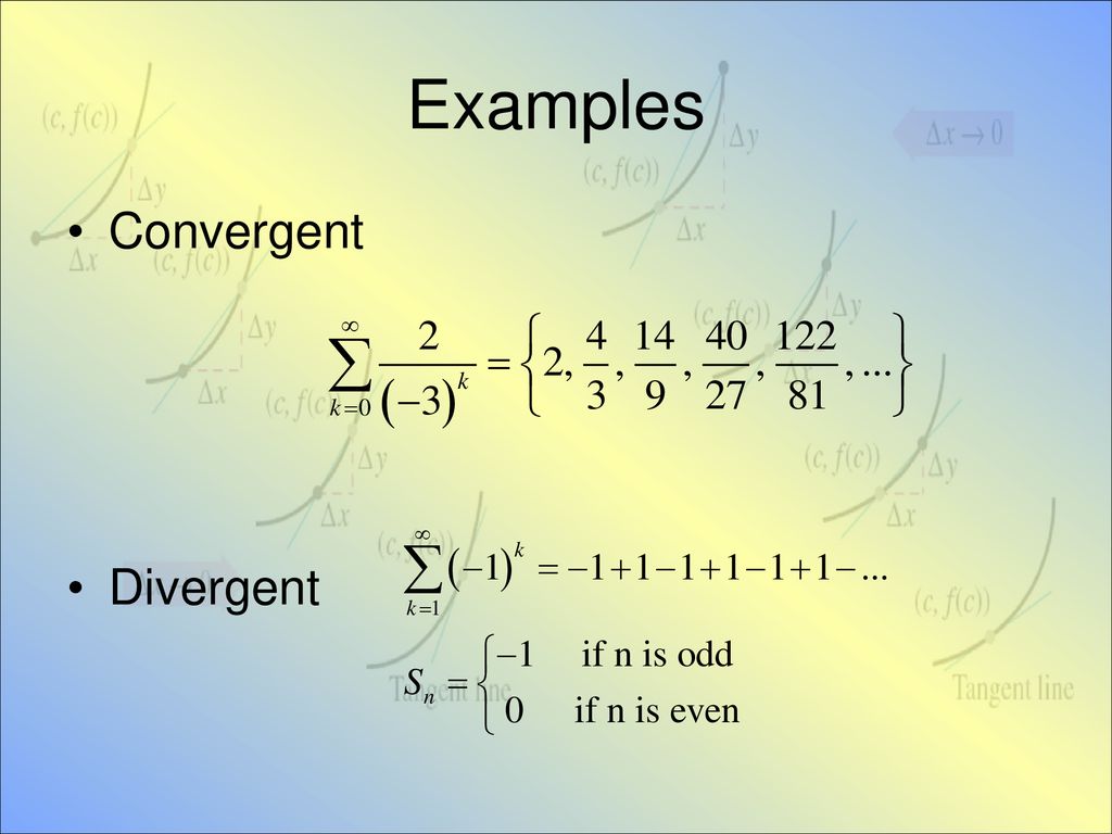 Series and Convergence - ppt download
