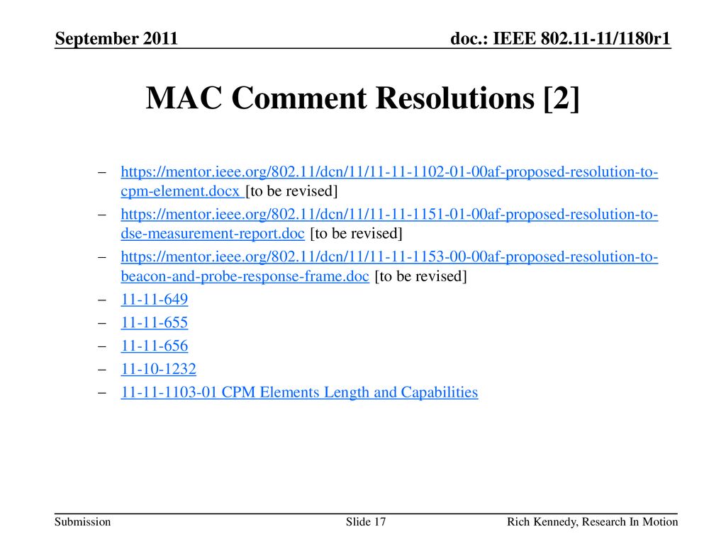 MAC Comment Resolutions [2]