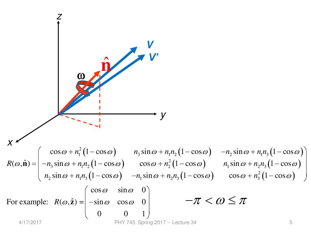 Introduction To Linear Lie Groups Examples So 3 And Su 2 Ppt Download