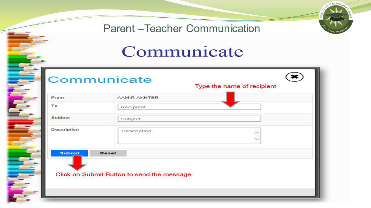 Parent –Teacher Communication