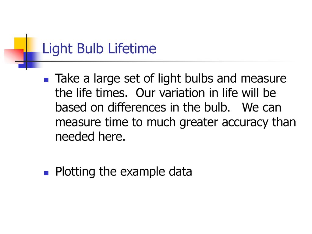 Light Bulb Lifetime