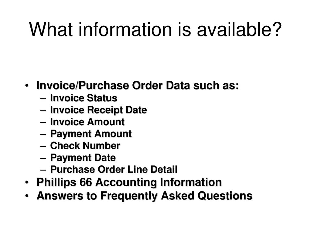 VIS Vendor Invoice Status - ppt download