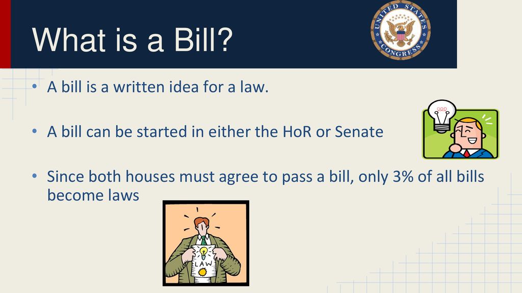 How a Bill Becomes a Law. - ppt download