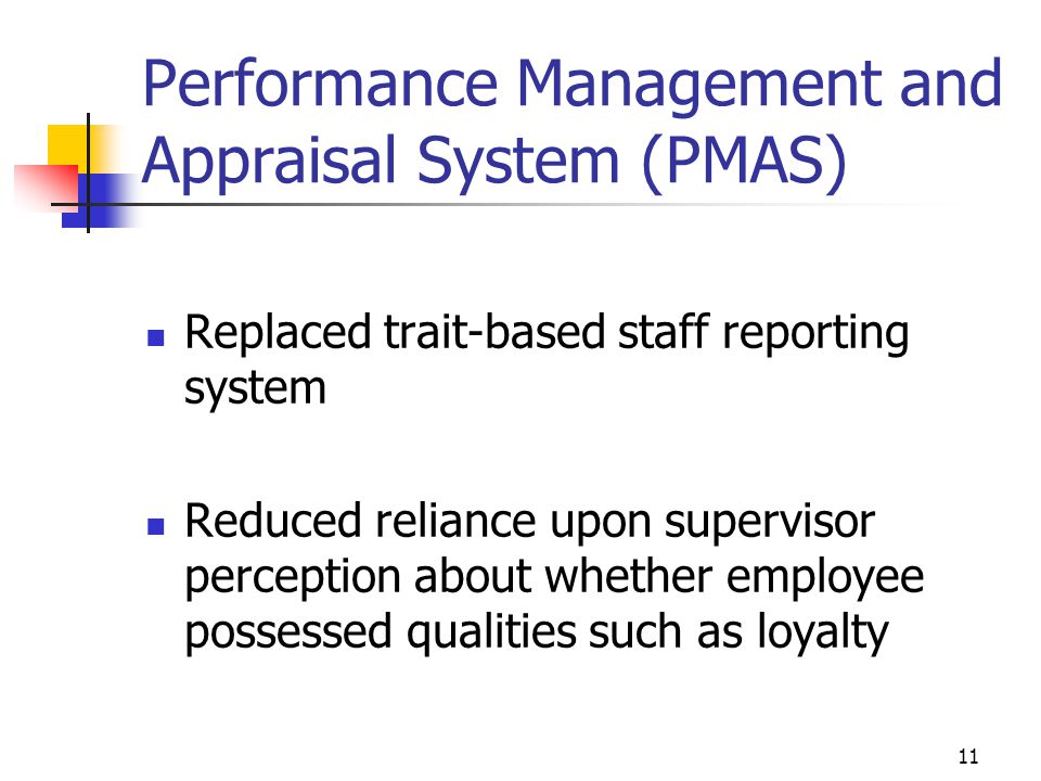 Performance Management and Appraisal System (PMAS)