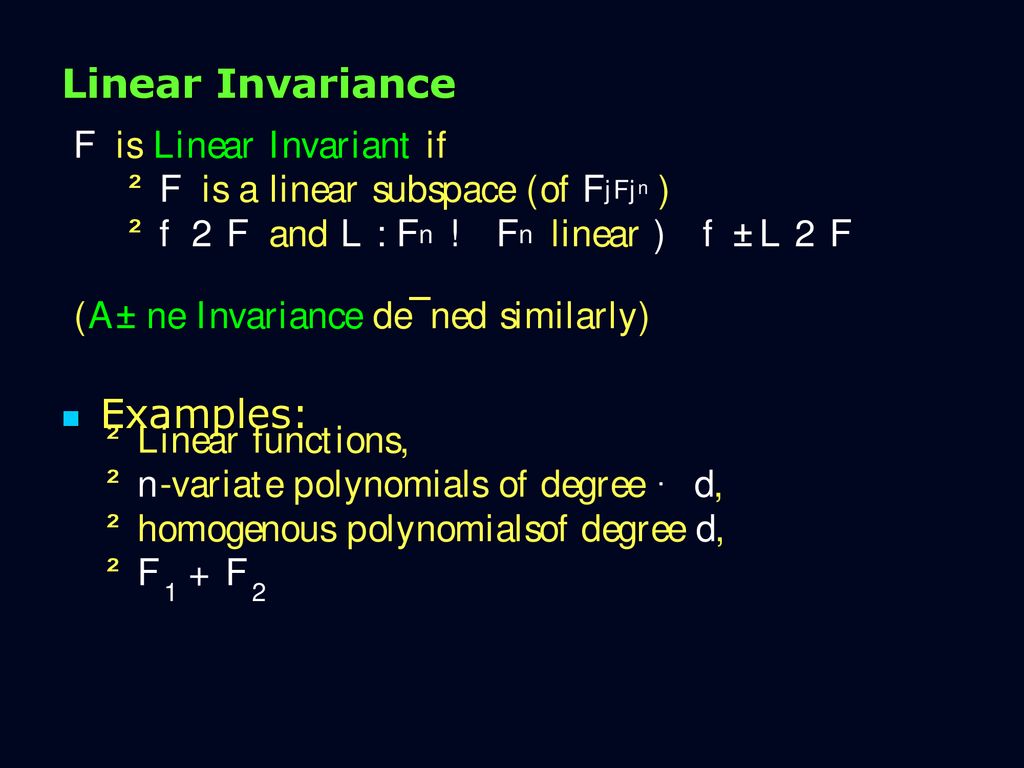 Algebraic Property Testing Ppt Download