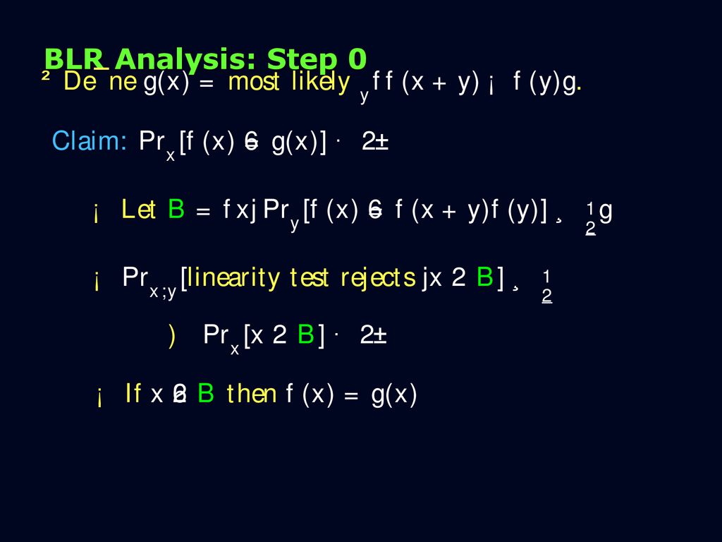 Algebraic Property Testing Ppt Download