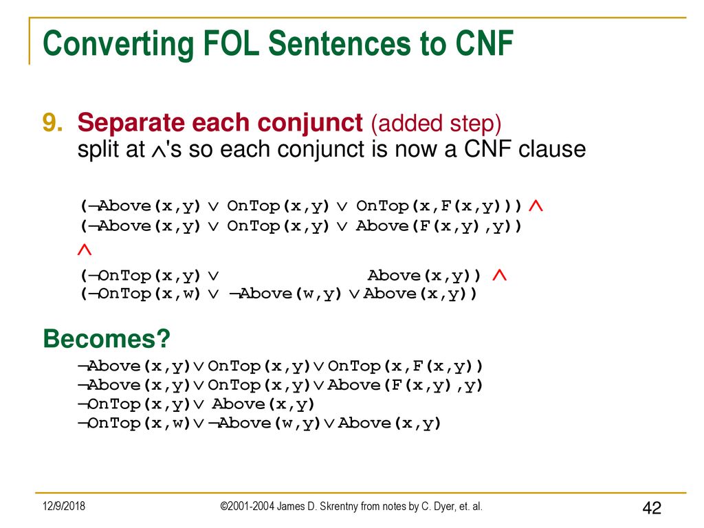 First Order Logic Inferencing Ppt Download