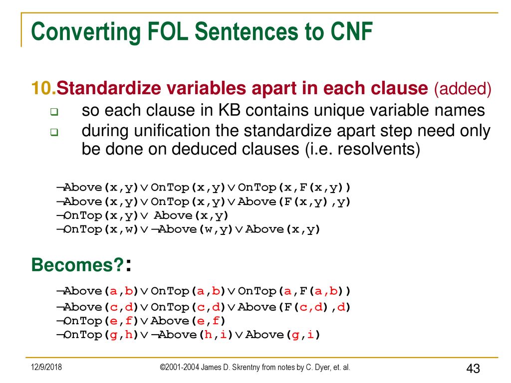 First Order Logic Inferencing Ppt Download