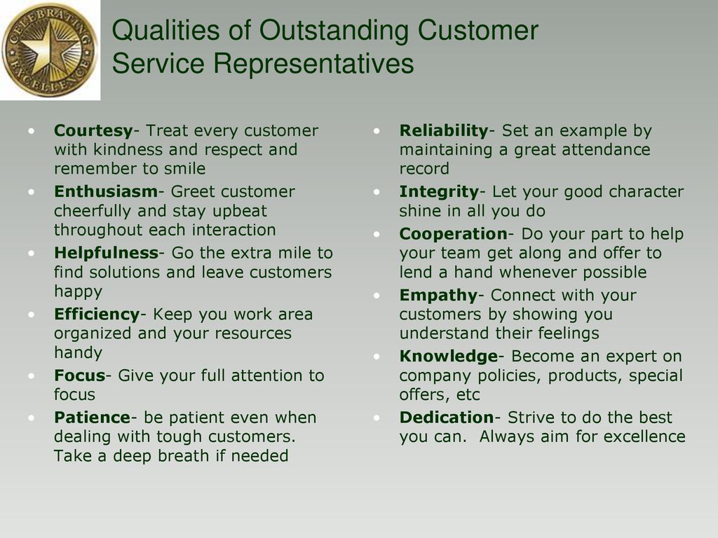 qualities-of-outstanding-customer-service-representatives-ppt-download