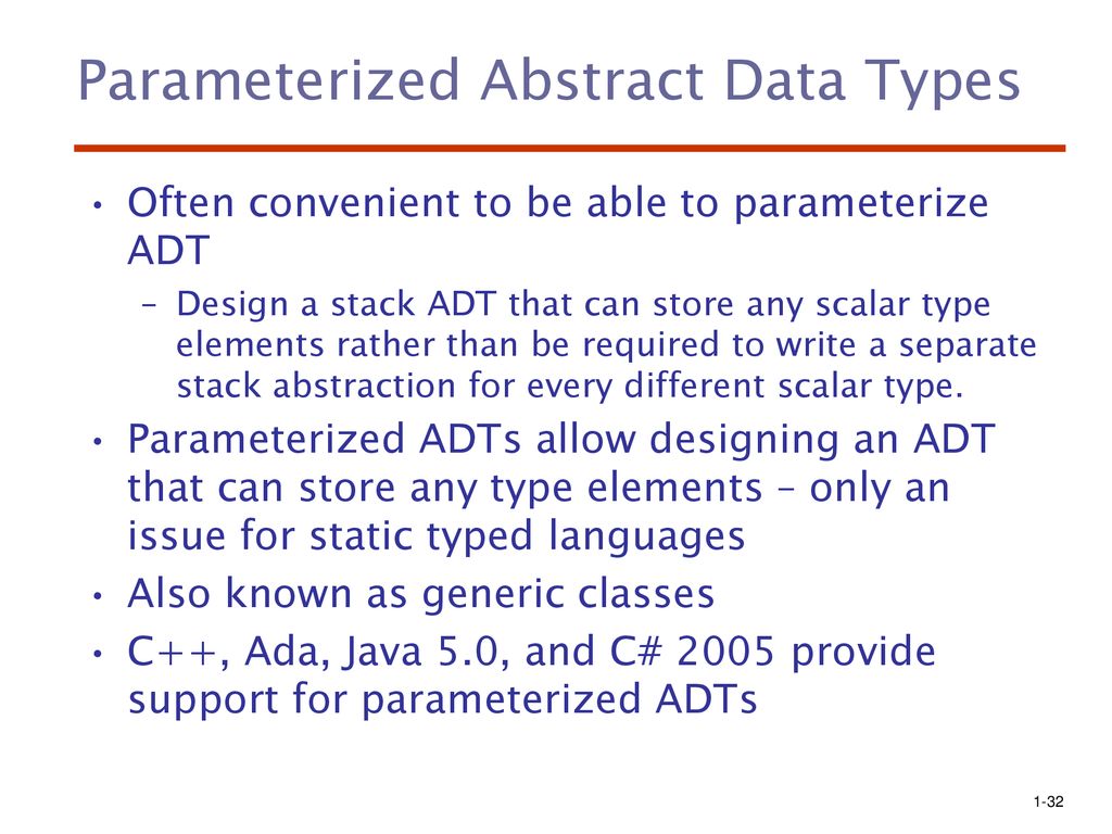 Chapter 11 Abstract Data Types And Encapsulation Concepts Ppt