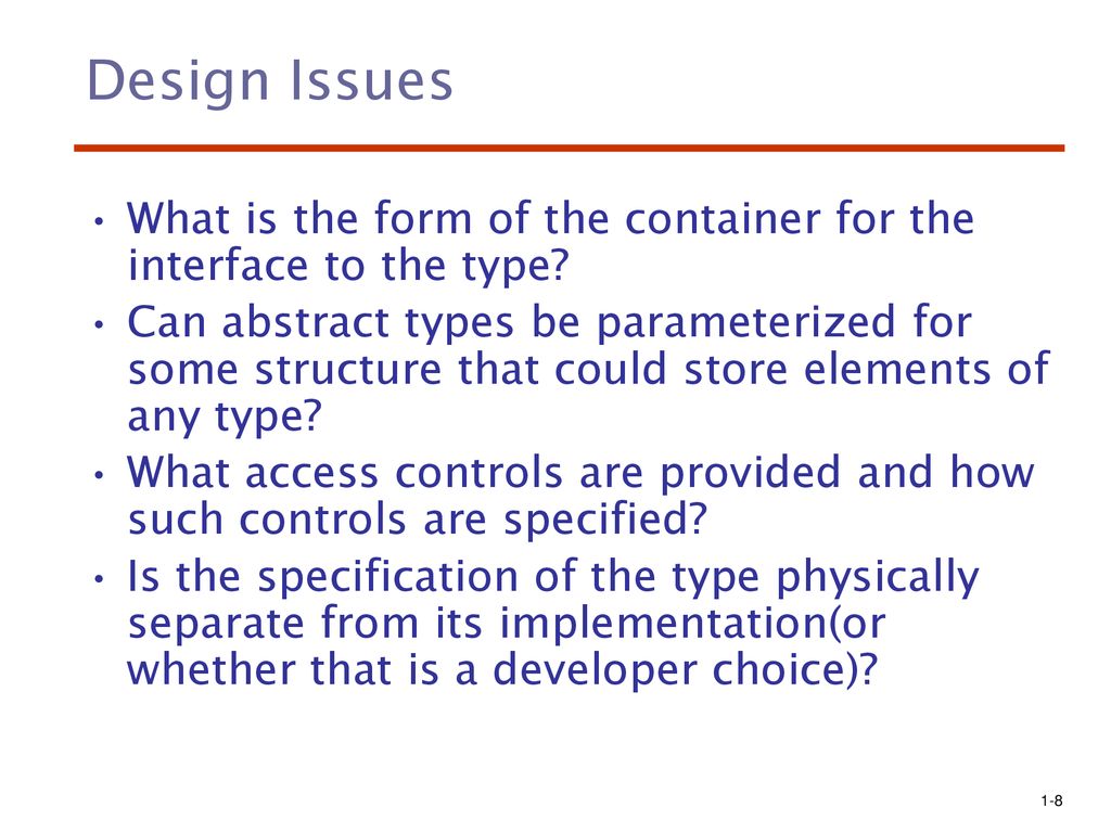 Chapter 11 Abstract Data Types And Encapsulation Concepts Ppt