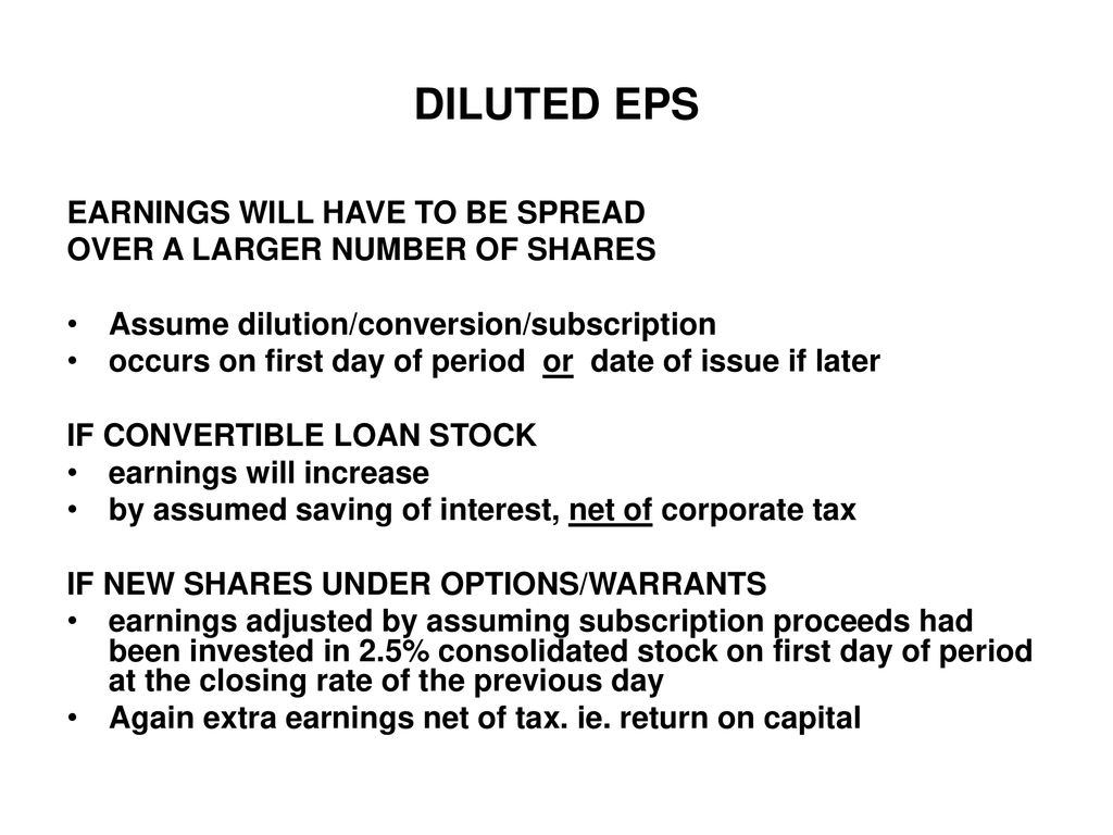 Investment ratios earnings per share eps ppt download