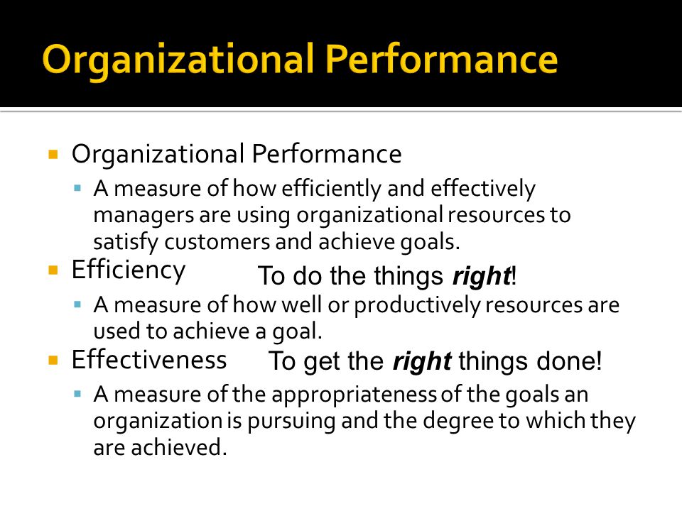 Organizational Performance