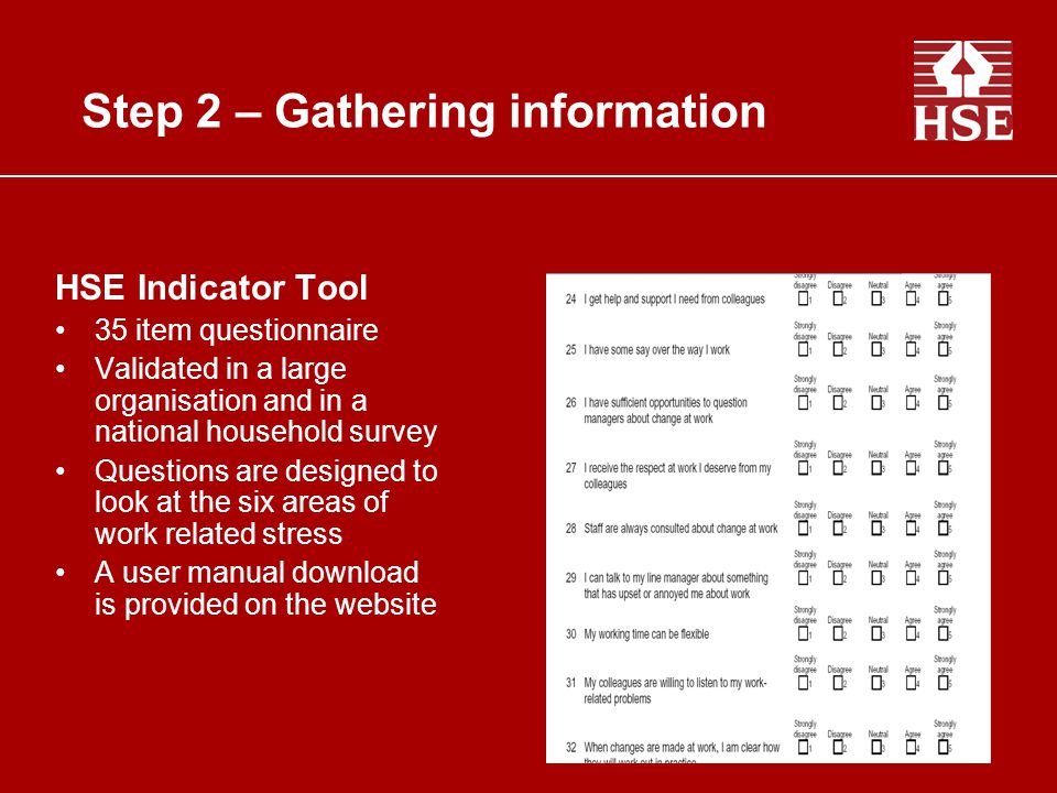 Step 2 – Gathering information