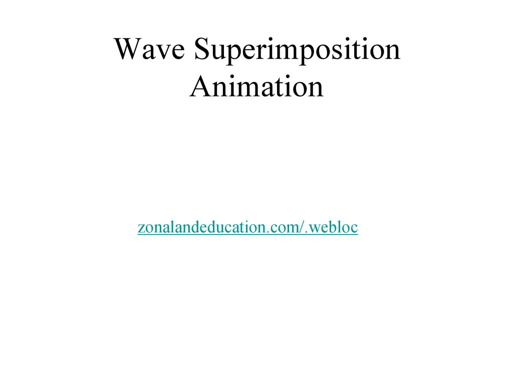 Wave Superimposition Animation