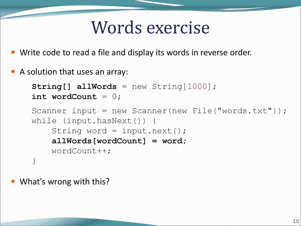 Lecture 1: ArrayList reading: ppt download