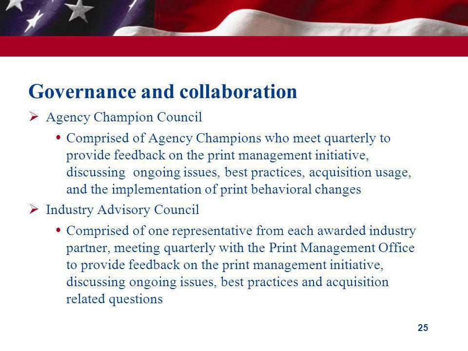 Governance and collaboration