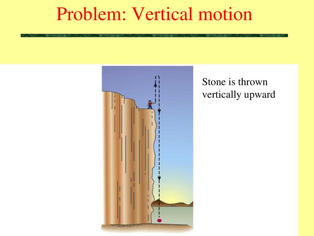 Problem: Vertical motion