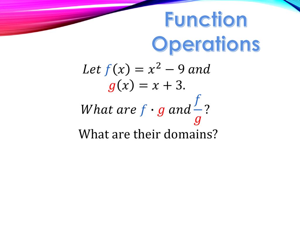 Function Operations Wednesday Warm Ups Review Warm Ups - ppt download