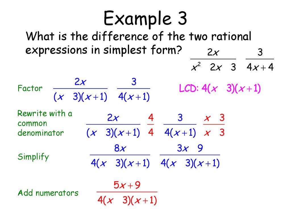 Simplifying Rational Expressions - ppt download