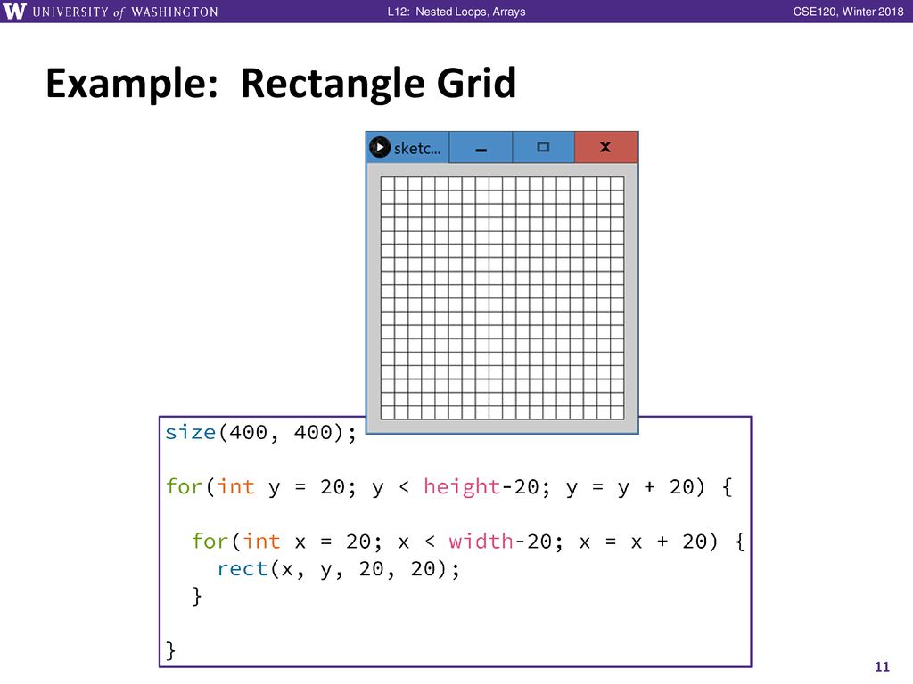 Nested Loops, Arrays CSE 120 Winter ppt download