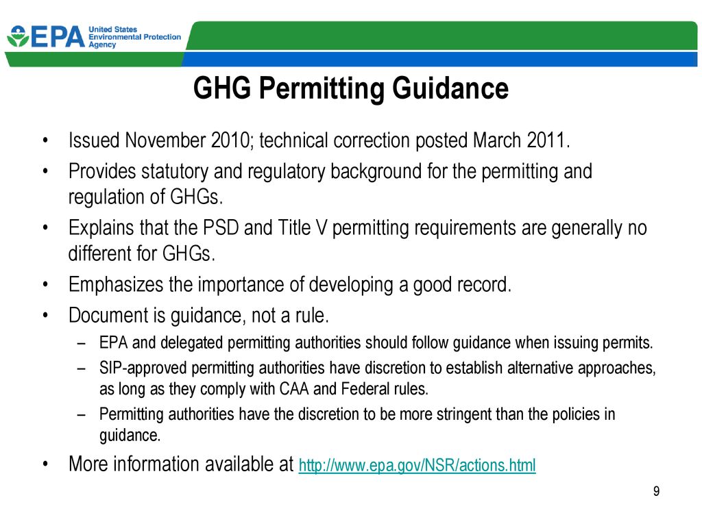 GHG Permitting: Regulatory Update - Ppt Download