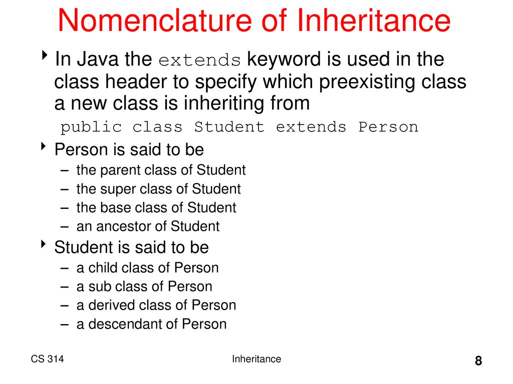 Topic 4 Inheritance 