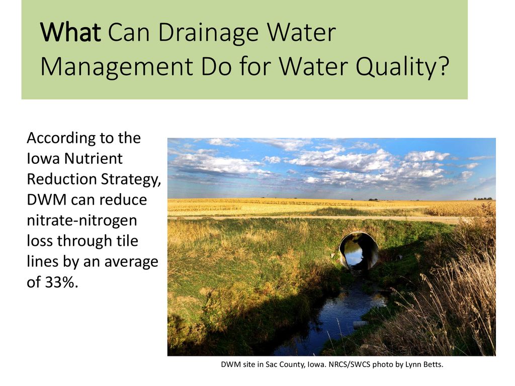 Conservation Drainage - Drainage Water Management