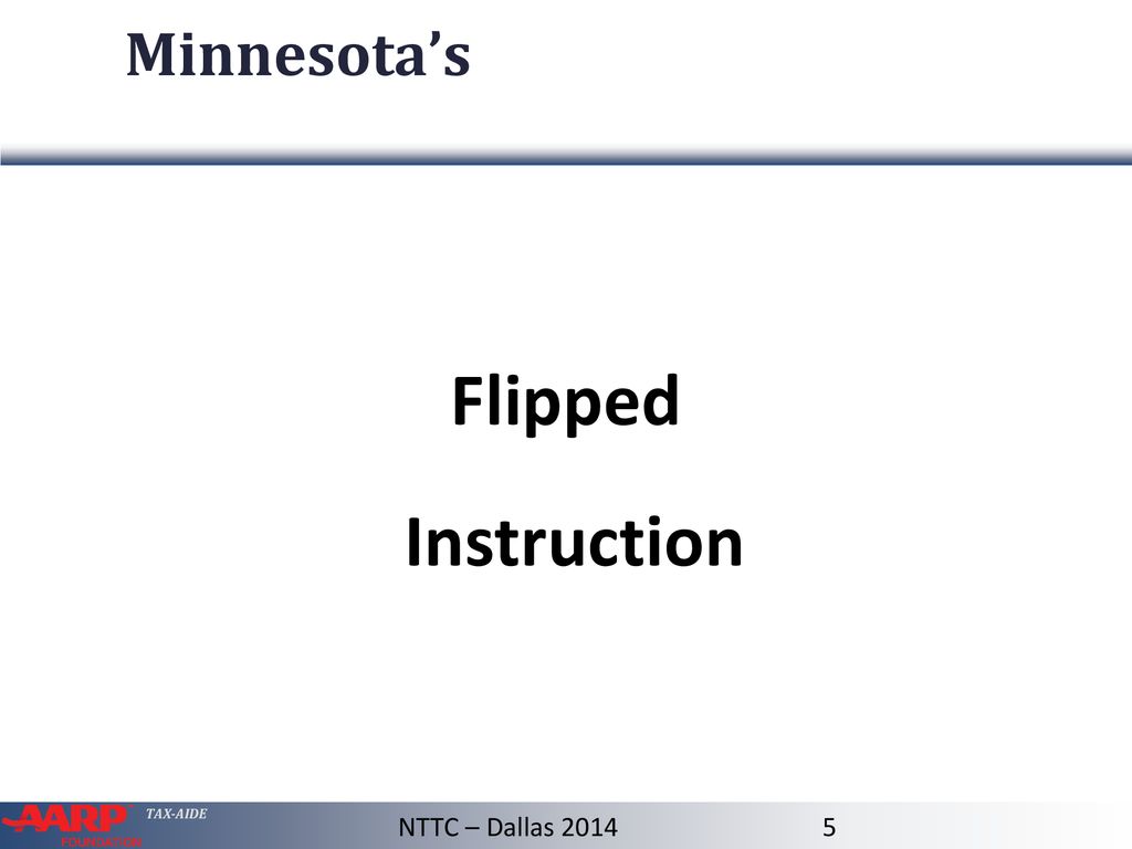 Minnesota’s Flipped Instruction NTTC – Dallas