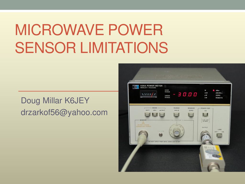 Microwave Power sensor Limitations