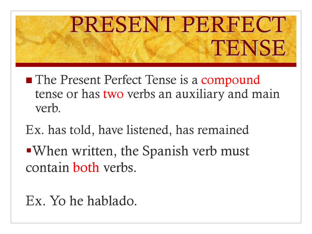 Present Perfect Tense Ppt Download Present Perfect Tense Ppt Download