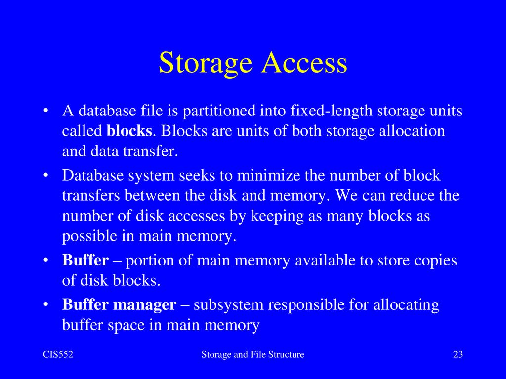 Storage and File Structure - ppt download