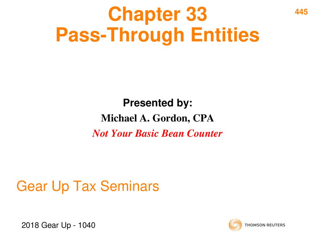 2018 Gear Up 1040 Seminar Section D ppt download