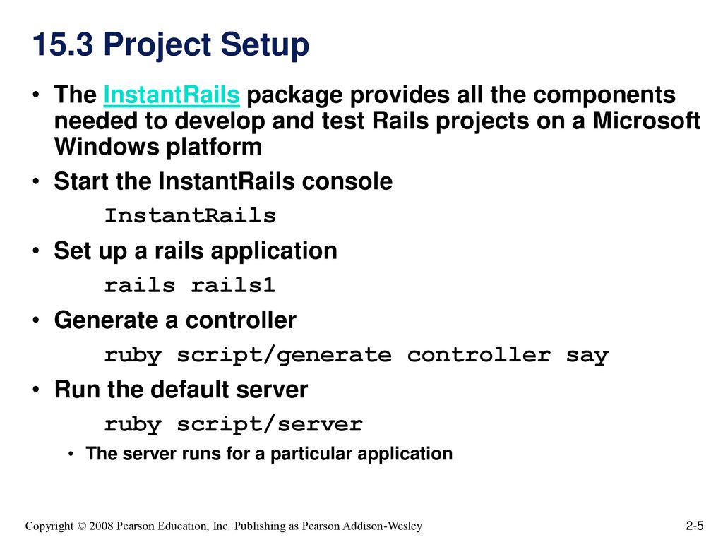 Chapter 15 introduction to rails ppt download