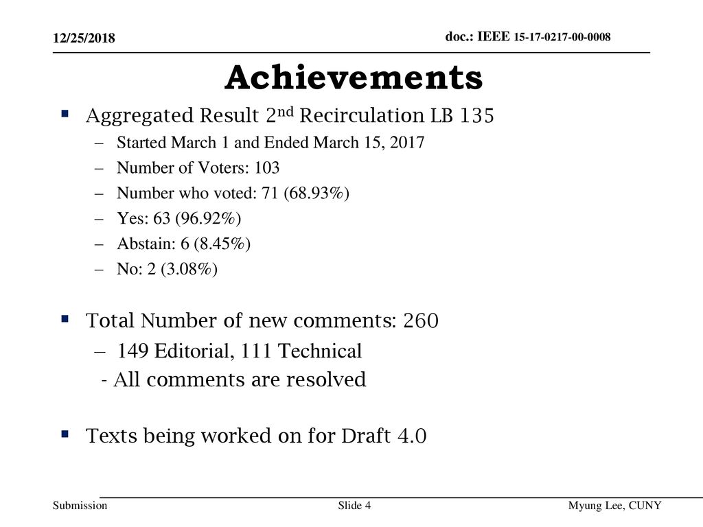 Achievements 149 Editorial, 111 Technical