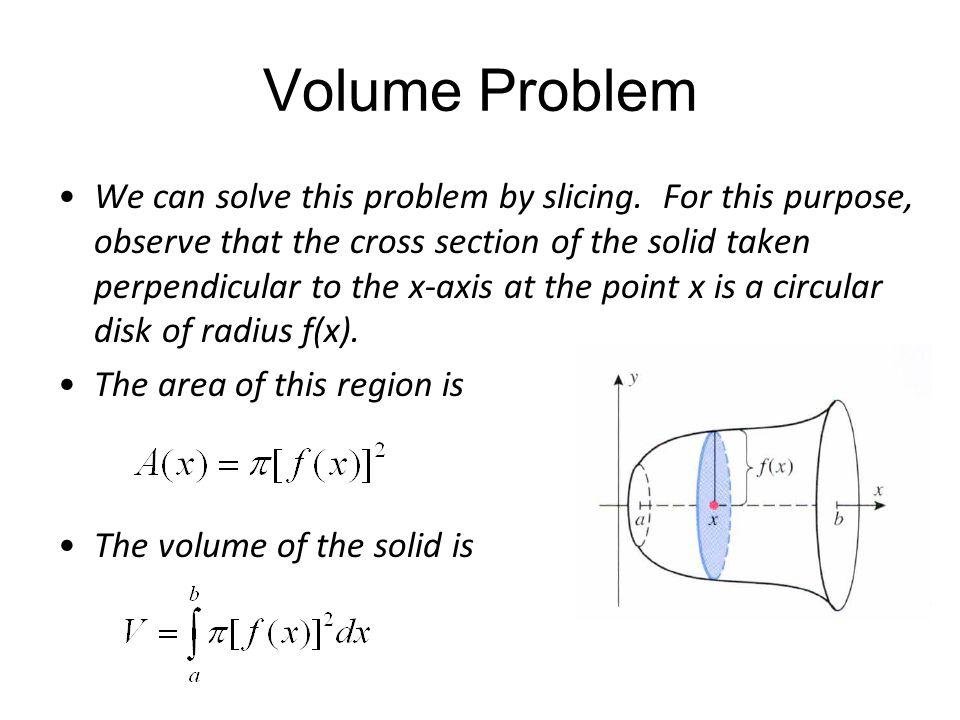Volume Problem