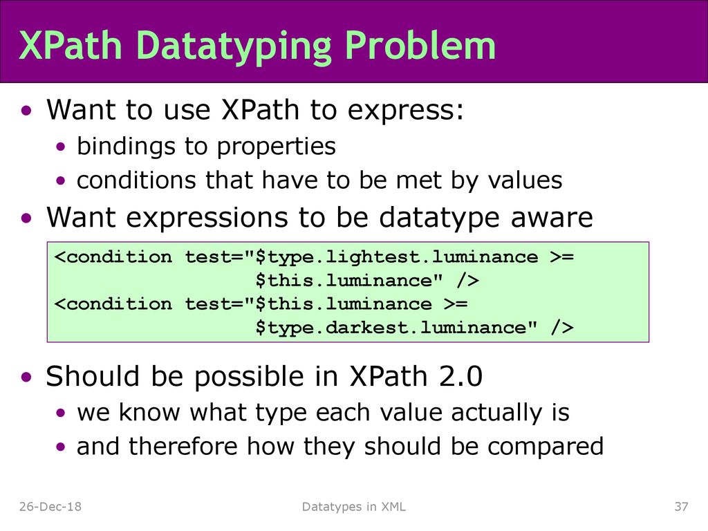 XPath Datatyping Problem