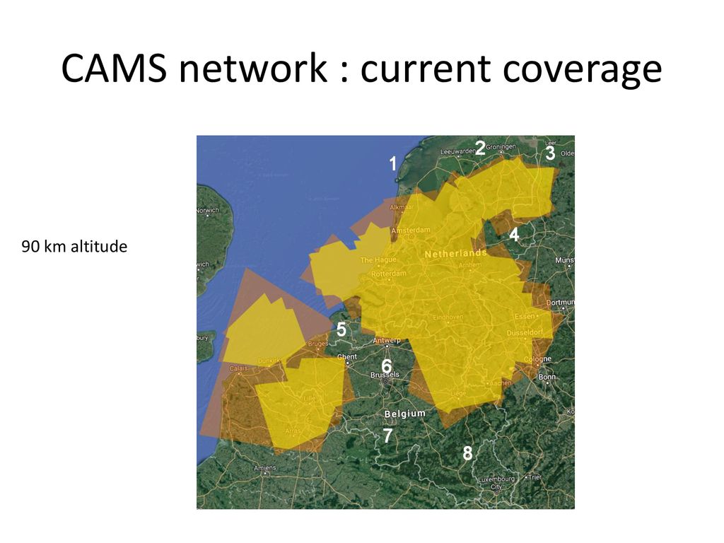 CAMS network : current coverage