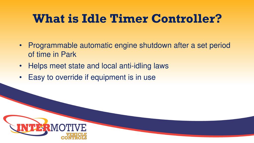 Idling Engine Shutdown System Ppt Download