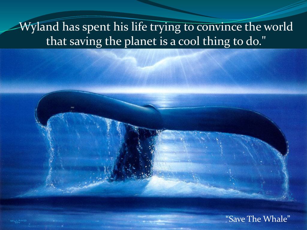 Wyland has spent his life trying to convince the world that saving the planet is a cool thing to do.
