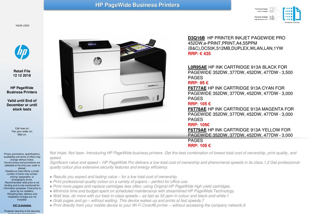 HP PageWide Business Printers - ppt download