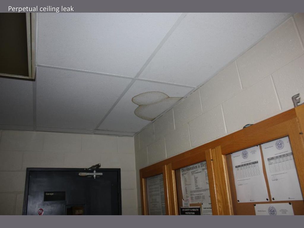 Perpetual ceiling leak