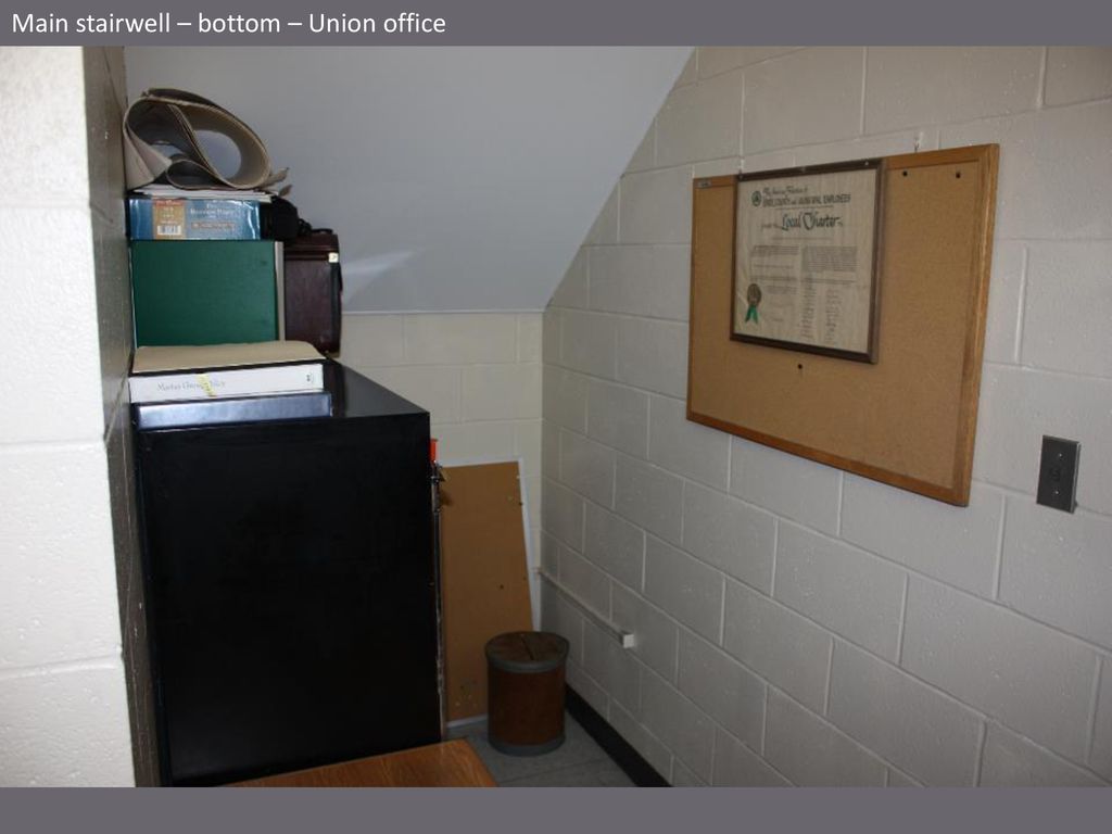 Main stairwell – bottom – Union office