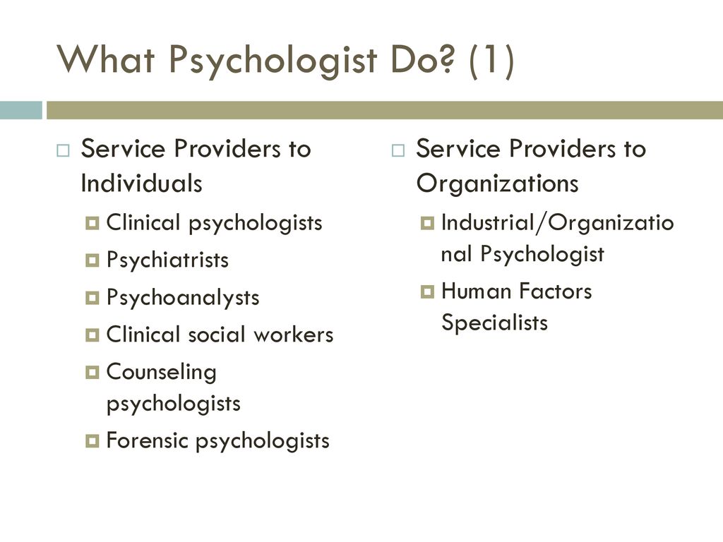 What Psychologist Do (1)